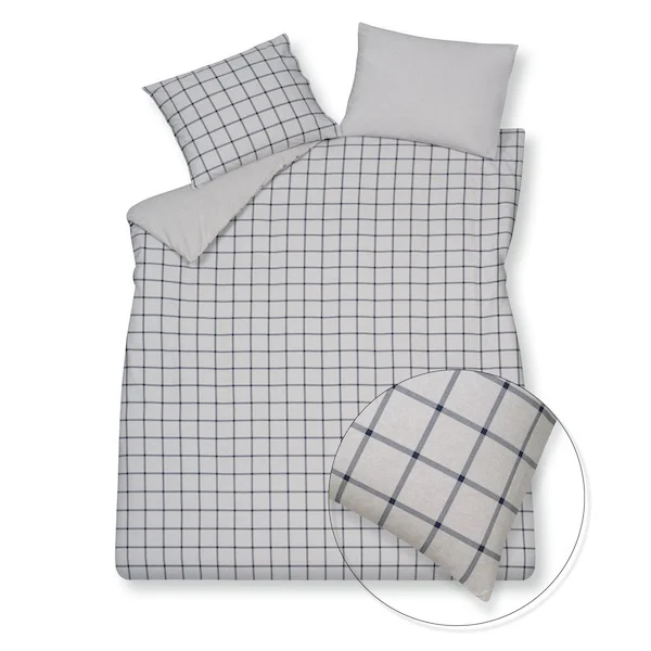 Vandyck dekbedovertrek Dundee blue ink - flanel - Afbeelding 2